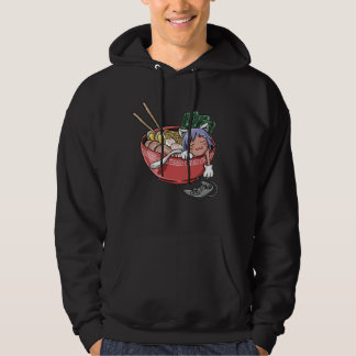 Gulliga nudlar för Ramen för Gamer för Kawaii Hoodie