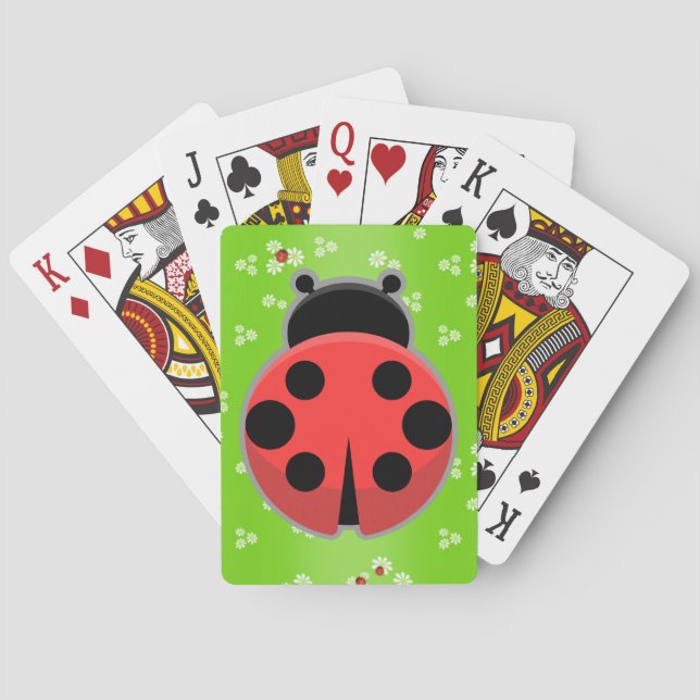 Gulliga nyckelpigor spel kort (Baksidan)