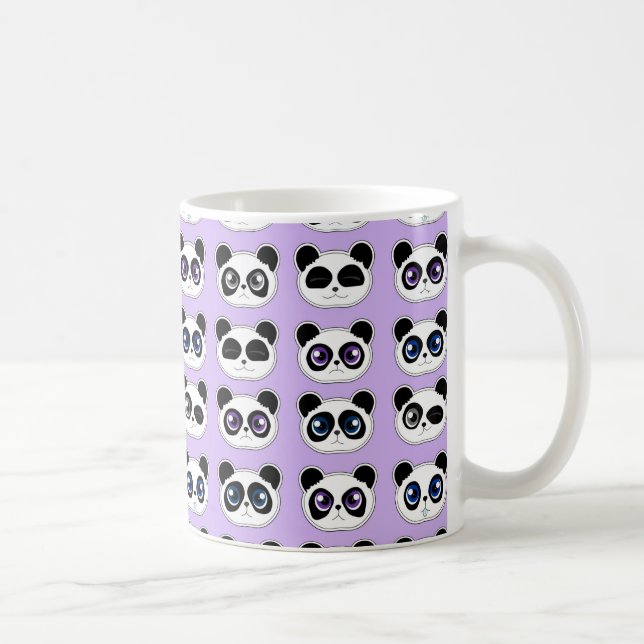 Gulliga Pandauttryckslilor Kaffemugg (Höger)
