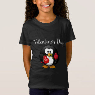 Gulliga pingvinvalentin dag lurar skjortan t shirt