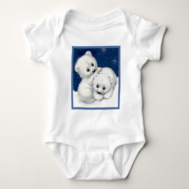 Gulliga polara björnungar tee (Framsida)