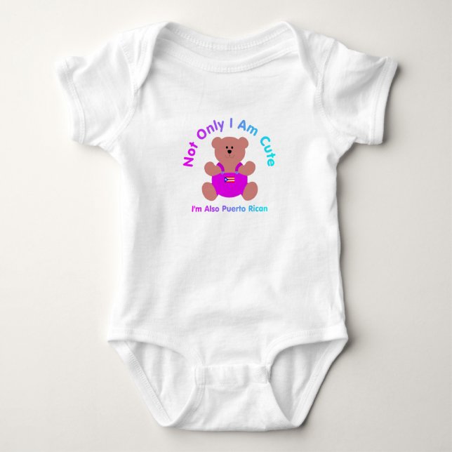 "Gulliga Puerto Rican" baby Tee Shirt (Framsida)