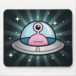Gulliga rosa främmande Mousepad Musmatta