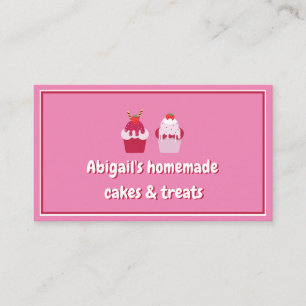 Gulliga rosa jordgubbeShortcakes, sköta om/bageri Visitkort