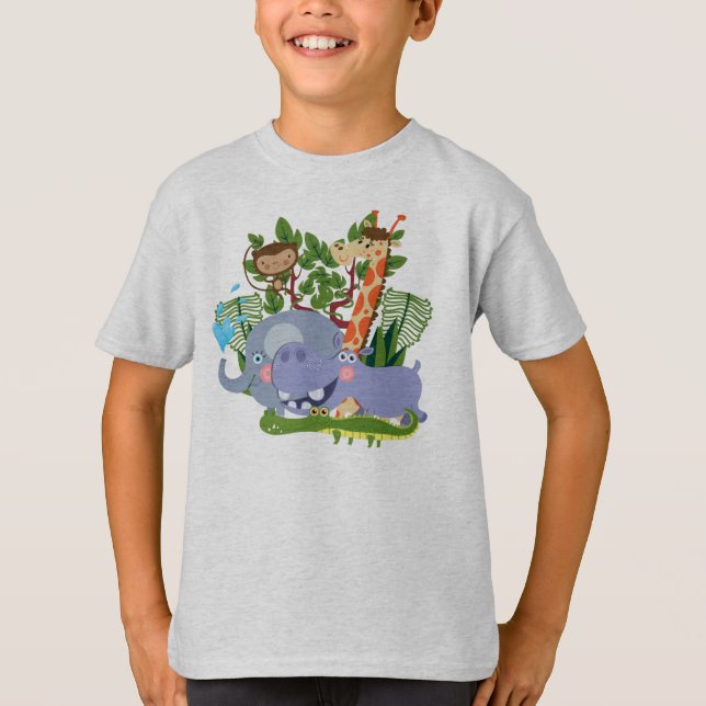 Gulliga Safaridjur T-shirt (Framsida)