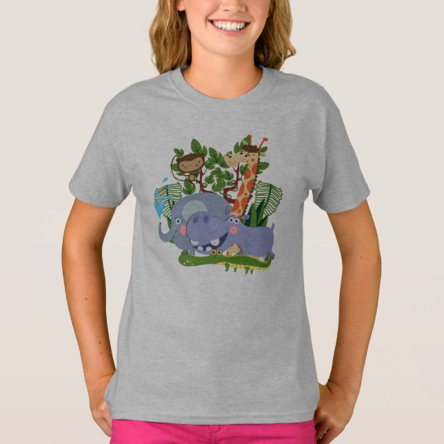 Gulliga Safaridjur T-shirt (Framsida)