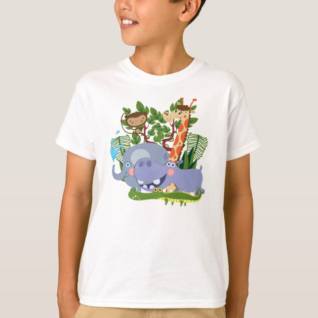 Gulliga Safaridjur T-shirt (Framsida)