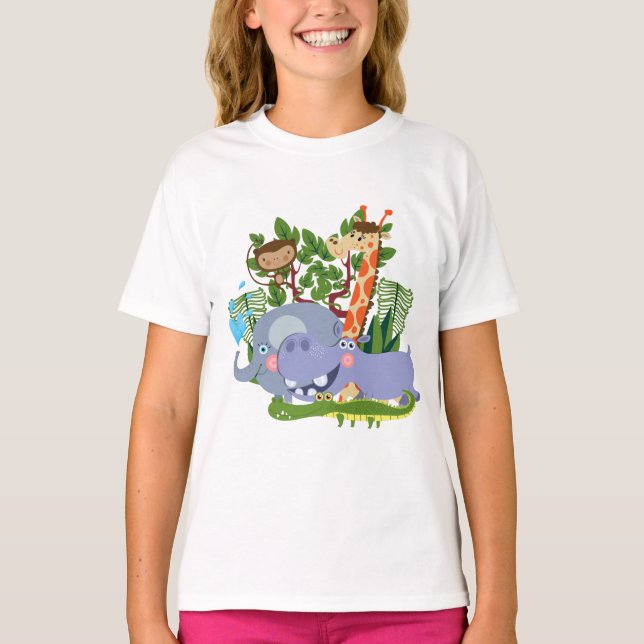 Gulliga Safaridjur Tee Shirt (Framsida)