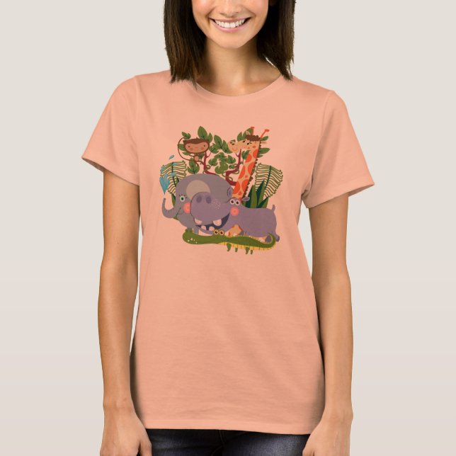 Gulliga Safaridjur Tee Shirt (Framsida)