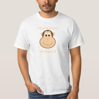 Gulliga schimpansmanar t-skjorta tee