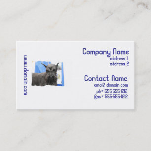 Gulliga Schnauzervisitkortar Visitkort