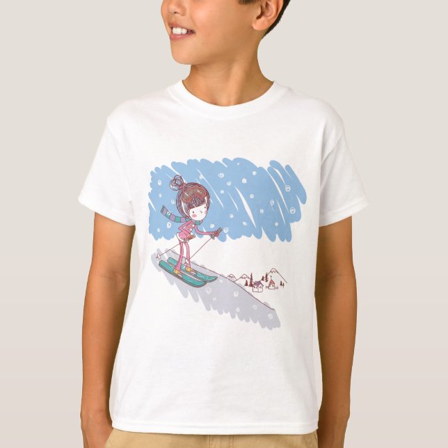 Gulliga Skiier T Shirt (Framsida)