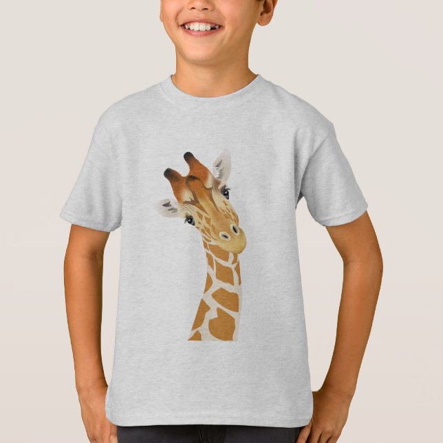 Gulliga skjortor för giraffbarn T T Shirt (Framsida)