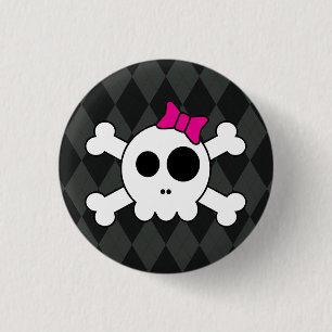 Gulliga Skully och Argyle knäppas Knapp