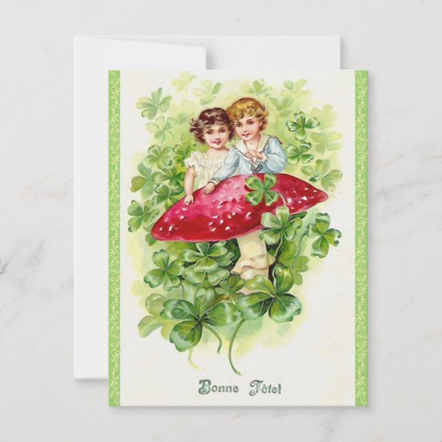 Gulliga Sts Patrick inbjudningar för dagparty! (Framsida)