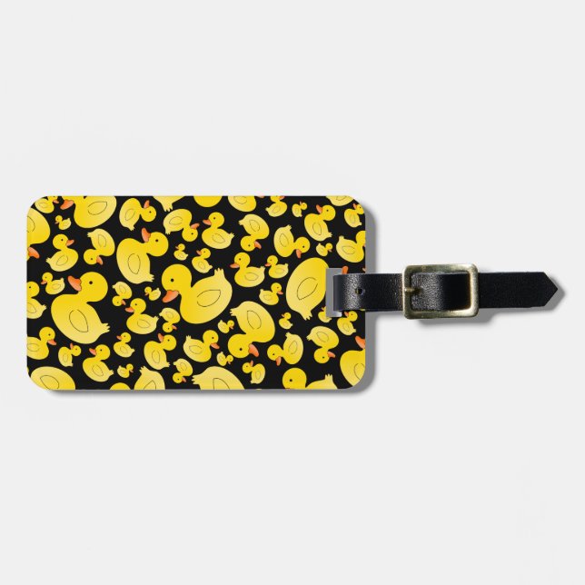 Gulliga svart gummiankor bagagebricka (Horisontell Framsida)