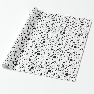 Gulliga svart- & vitDalmatianfläckar Presentpapper