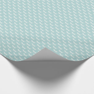 Gulliga taxvitSilhouettes på ljust - blått Presentpapper