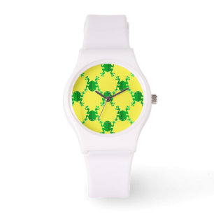 Gulliga tecknadgrodor armbandsur