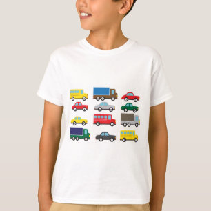 Gulliga ungar för transportfordon t shirt