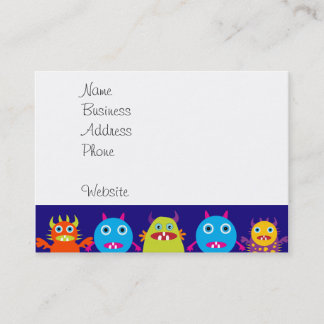 Gulliga varelser för roligt gigantiskt party på visitkort