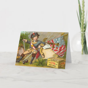 Gulliga vintageindependence daykort kort