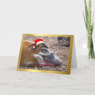 "Gulliga Warthog" designjulkort Helgkort