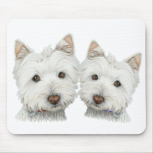 Gulliga Westie hundar Musmatta