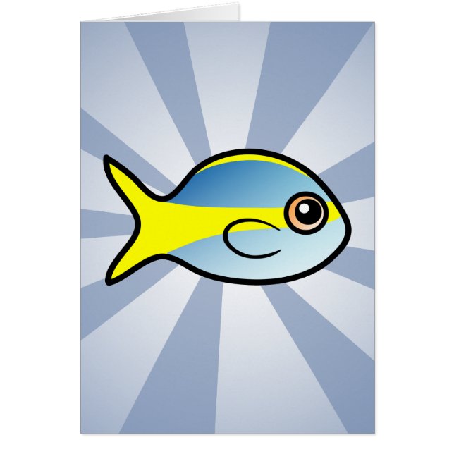 Gulliga YellowtailSnapper Hälsningskort (Framsidan)