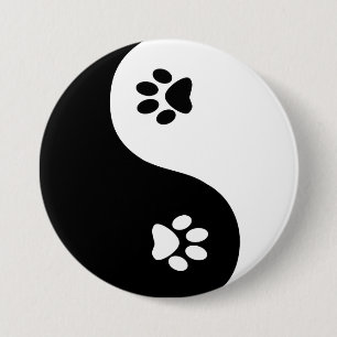 Gulliga Yin Yang tassar knäppas Knapp