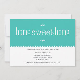 Gulligt adressändringmeddelande meddelande