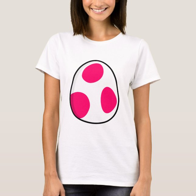gulligt ägg - rosa tee (Framsida)