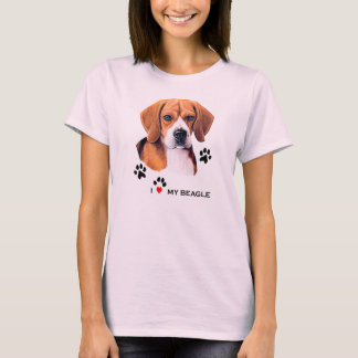 Gulligt älskar jag min BeagleT-tröja T-shirt