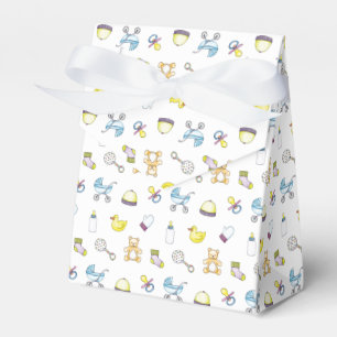 Gulligt baby showermönster presentaskar