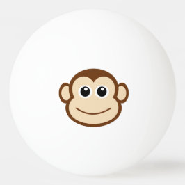 Gulligt babyapaansikte pingisboll