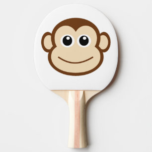 Gulligt babyapaansikte pingisracket