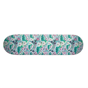 Gulligt babyDinosaursmönster Old School Skateboard Bräda 21,6 Cm
