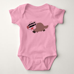 Gulligt bekläda för tecknadbäverskinnbaby t-shirt