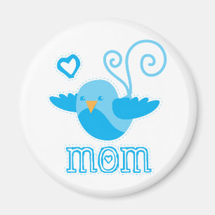 gulligt birdy för mamma magnet