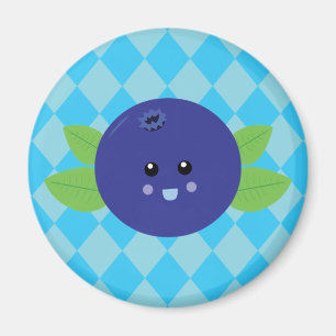 Gulligt blåbär magnet