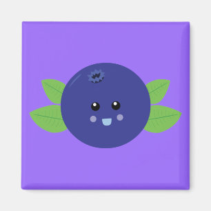 Gulligt blåbär magnet