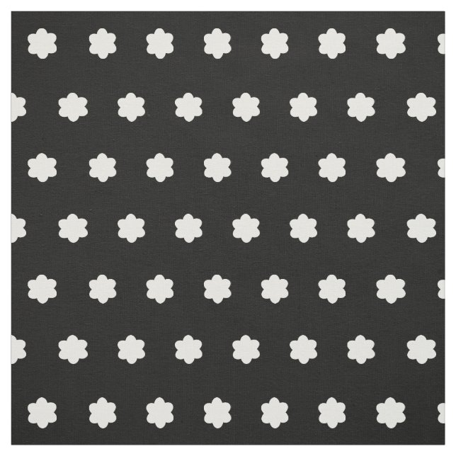 Gulligt blommar lite svartvit blommigt tyg (Provkarta)