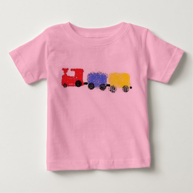 Gulligt Choo-Choo tåg T-shirt (Framsida)