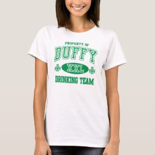 Gulligt Duffy irländskt dricka lag Tee Shirt