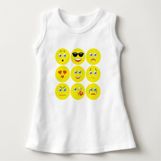 Gulligt Emoji mönster Tröja