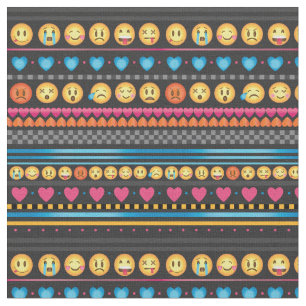 Gulligt Emoji randtyg Tyg