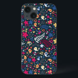 gulligt fågel- och blommamönster<br><div class="desc">seamless mönsterillustration med gullig fågel- och blomma© och ® Bigstock® - all reserverad rättigheter.</div>