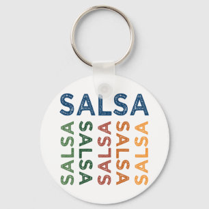 Gulligt färgrikt för salsa nyckelring