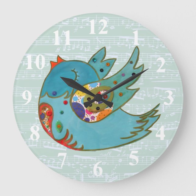 Gulligt flyg och sjunga för fågel stor klocka (Framsida)