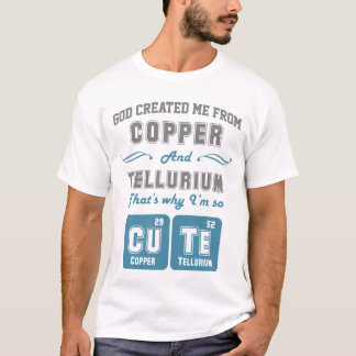 Gulligt förkoppra och Telluriumskämtet T-shirt